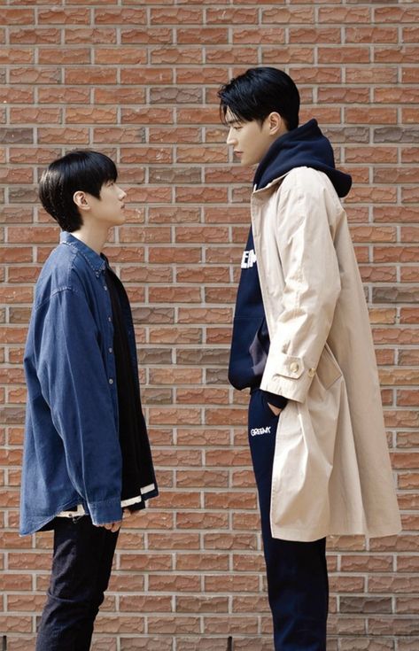 Chu Sangwoo Semantic Error, Sangwoo Semantic Error, Semantic Error, Height Difference, Couple Poses Reference, Gay Aesthetic, Gmmtv Actors, Dynamic Poses, Body Poses