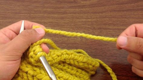 How to Knit: Adding a New Ball of Yarn New Stitch A Day, Grandma Knitting, Joining Yarn, Ball Of Yarn, Knitting Instructions, Knitting Videos, How To Knit, Sweater Knitting Patterns, Knitting Tutorial