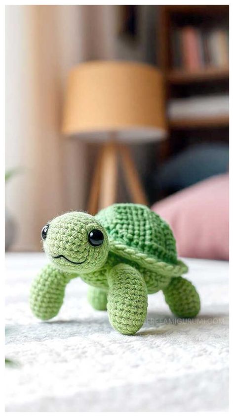 Amigurumi Turtle Crochet Free Pattern Free Crochet Pattern For Turtle, Free Crochet Turtle, Turtle Amigurumi Pattern, Crochet Turtle Pattern Free, Turtle Amigurumi, Crochet Turtle Pattern, Turtle Crochet, Diy Crochet Patterns, Crochet Turtle