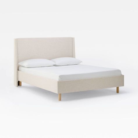 Encino Fully Upholstered Platform Bed - Threshold™ designed with Studio McGee | Target Cream Upholstered Bed, Mcgee Target, Fabric Bed Frame, King Upholstered Bed, California King Bedding, King Bed Frame, Upholstered Bed Frame, Fabric Bed, Studio Mcgee