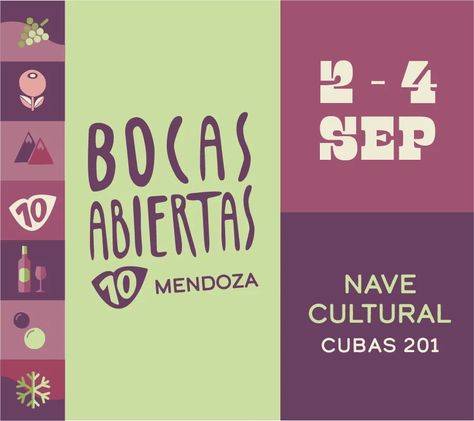 BOCAS ABIERTAS por primera vez en Mendoza Vuelve uno de los Festivales Gastronómicos más importantes del país: BOCAS ABIERTAS por primera vez en Mendoza! La mejor gastronomía , música en vivo, clases de cocina, entretenimientos para niños, sector consciente, entre otras atracciones. Desde el 2 al 4 de septiembre. 1º Turno : 12 a 17 hs (ingreso permitido hasta las 15:30!) 2º Turno: 18 a 23 hs Entradas: tuentrada.com #Gastronomía https://eventosenmendoza.com.ar/2022/08/25/bocas-abiertas- Mendoza, Calm Artwork, Keep Calm Artwork