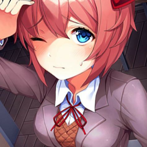 Pfp Sayori Nendoroid, Sayori Aesthetic, Sayori Ddlc Icon, Sayori Pfp, Sayori Doki Doki, Sayori Ddlc, Doki Doki Literature Club, Kin List, Doki Doki