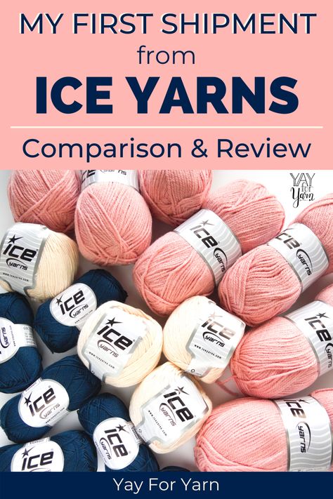 Come check out the beautiful yarns I got from Ice Yarns!  See how their yarns compare to other popular brands, and what I think of the quality, variety, and price. #yarn #knittingyarn #crochetyarn #yarnreview Yarn Hacks, 100 Crochet Stitches, Summer Yarn, Mercerized Cotton Yarn, Free Yarn, Yarn For Sale, Eyelash Yarn, Crochet Stitches For Beginners, Sport Weight Yarn