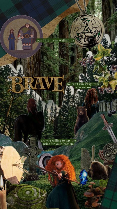 #brave #movies #moviecollage #disney Brave Movie, Movie Collage, Disney Brave, Brave, Collage, Disney