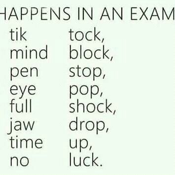 Exactly what happens. And well my session ending exams are going on and I can't help but laugh at this End Of Exams Funny, Can't Study Funny Quotes, Exams End Funny, End Of Exams Quotes, Low Marks In Exam Quotes, Exam Pressure Quotes, Exam End, Exam Humor, Exam Jokes