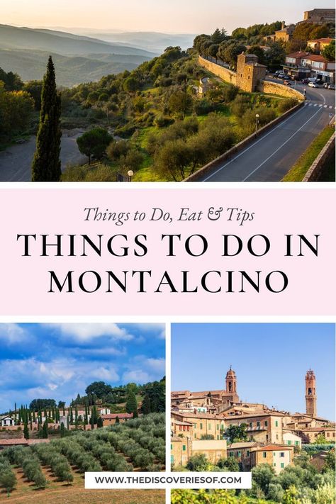 Discover the best things to do in Montalcino, Italy with this travel guide. Complete with practical tips + map. Tuscany Travel I Things to do in Montalcino I Montalcino Tuscany. Montalcino Tuscany, Montalcino Italy, Italian Trip, Italy 2023, Tuscan Towns, Brunello Di Montalcino, Tuscany Travel, Italy Itinerary, Wine Food