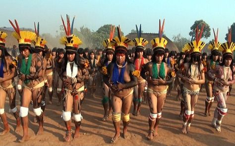 FORESTRY - LEARNING: XINGU TRIBE IN THE MIDDLE AMAZON RAIN FOREST Rainforest Tribes, Amazon Tribe, Indigenous Tribes, African People, Amazon Rainforest, African Beauty, Native American, Nba, Wonder Woman