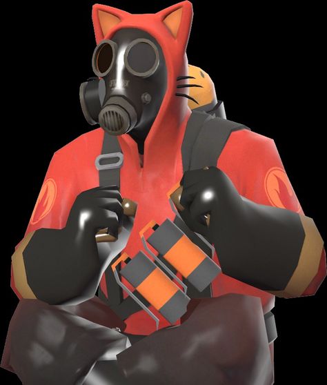 Cat Pyro Tf2, Tf2 Pyro Cute, Pyro Fanart, Tf2 Pfp, Pyro Tf2, Tf2 Pyro, Valve Games, Team Fortress 2 Medic, Tf2 Memes