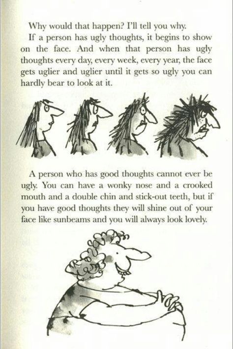 Roald Dahl quote Roald Dahl The Twits, Roald Dahl Quotes, The Twits, Quentin Blake, Roald Dahl, I Love Books, Good Thoughts, Love Book, Inspire Me