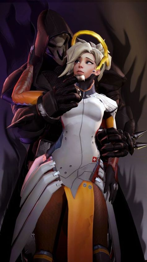 Mercy x reaper; overwatch, mercykill