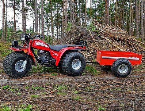 Honda Offroad, Cargo Trike, Vintage Honda Motorcycles, Honda 125, 3 Wheeler, Atv Trailers, Three Wheeler, Mini Bikes, Drift Trike