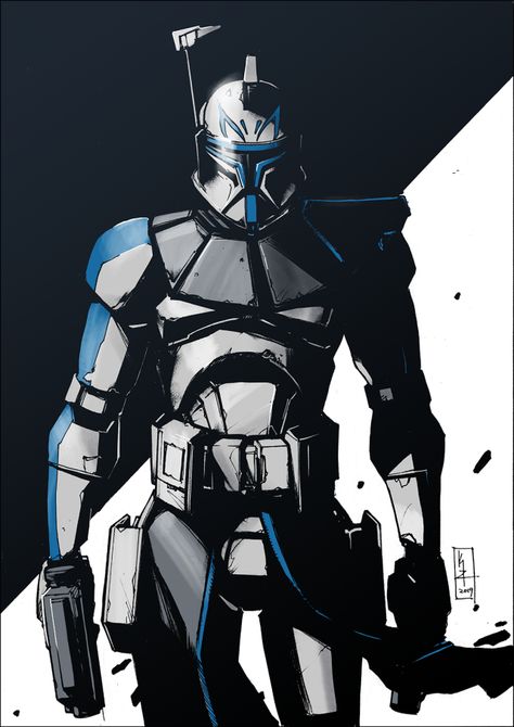 hElLo ThErE ‹ k31-z4m4:   Captain Rex. A fanart I drew on 2019 Snow Trooper, Star Wars Clones, Clone Wars Art, 501st Legion, Star Wars Background, Star Wars Trooper, Star Wars Drawings, Galactic Republic, Cuadros Star Wars