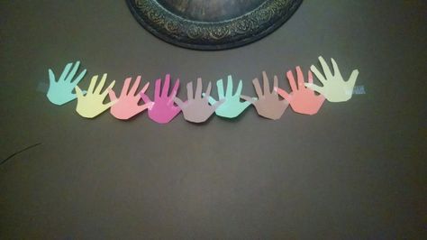 Handprint garland; Thanksgiving Handprint Garland, Toddler Rooms, Toddler Room, Craft Activities For Kids, Craft Activities, Room Ideas, Crafts For Kids, Thanksgiving, Bible