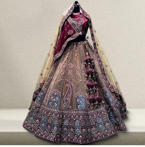 #lehengacholi #marwar #marwari #marwarbrides #winevelvetlehenga #winevelvetbridallehengacholi #wine #lehengainspiration #lehengadesigns #lehengablouse #lehengacollection #lehengalove #lehengacholicollection #lehengacholionline #doubledupatta #weddinglehenga #receptionlehenga #engagementlehenga #bridallehengacholi Marwari Bridal Lehenga, Marwari Lehenga, Latest Bridal Lehenga Designs, Designer Bridal Lehenga Choli, Bridal Lehenga Designs, Latest Bridal Lehenga, Trendy Outfits Indian, Wedding Lehenga Designs, Asian Bridal Dresses