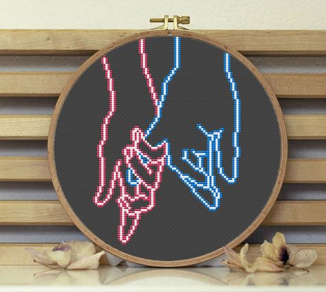 Cross Stitching Patterns, Neon Cross, Easy Patterns, Love Simple, Nature Cross Stitch, Crochet Circles, Pattern Wall, Modern Cross Stitch Patterns, Modern Embroidery