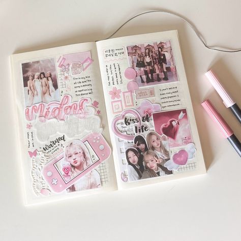 kpop journal • Instagram Missing Song, Kpop Journal, Kiss Of Life, Life Journal, Admit One, Bullet Journal Inspiration, Journal Inspiration, Doodle Art, Dream Life