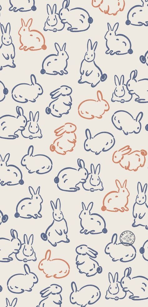 Watercolor Wallpaper Phone, Easter Wallpaper, Bunny Wallpaper, Pretty Phone Wallpaper, Cute Simple Wallpapers, Phone Wallpaper Patterns, Pretty Wallpaper Iphone, Simple Wallpapers, Iphone Background Wallpaper