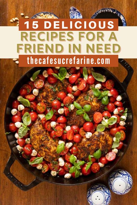 These 15 Delicious Recipes for a Friend in Need are the perfect thing to cheer up any loved one. Whether someone is welcoming a new baby or recovering from surgery or an illness, these home cooked recipes are sure to bring comfort to their hearts and happiness to their bellies! Easy Post Surgery Meals, Meals For Someone After Surgery, Recovering From Surgery, Friend In Need, Healthy Freezer Meals, Crowd Pleasing Recipes, Homecooked Meals, Dinner Party Recipes, Make Ahead Meals