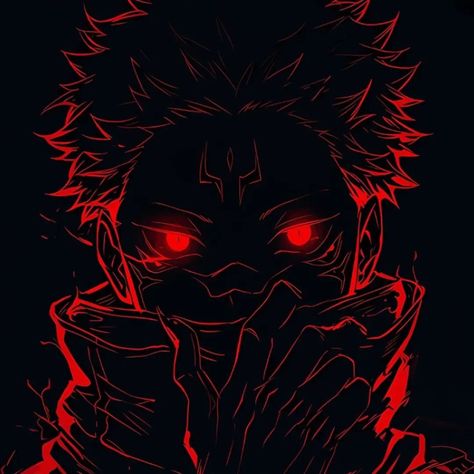 Jujutsu Kaisen Sukuna, Anime Jujutsu Kaisen, Dark Icon, Locked Wallpaper, Red Background, Jujutsu Kaisen, Drawing Ideas, Jujutsu, Gif