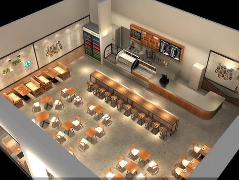 Interior Of Restaurant, Coffee Shop Elevation Design, Fancy Restaurant Layout, Bar Commercial Design, Cafeteria Design Ideas Interiors, Restaurant Interior Design Bloxburg, Restaurant Interior Layout, Big Cafe Interior Design, Resteraunt Tycoon 2 Ideas