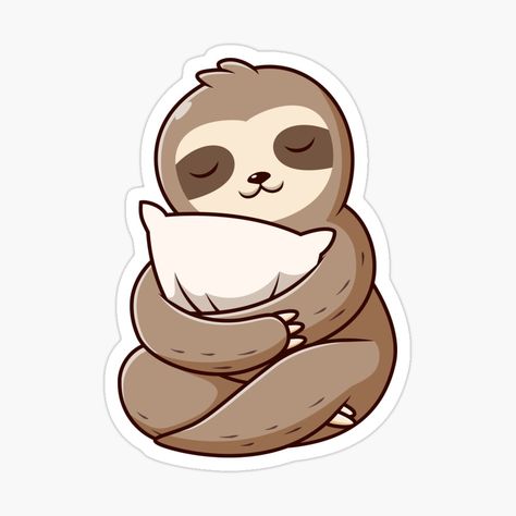 Cute Sloth Drawing, Cartoon Sloth, Sloth Illustration Cute, Sloth Pictures Cartoon, Hanging Sloth Clip Art, Sloth Drawing, Sloth Stickers, Tufting Diy, Cute Sloth