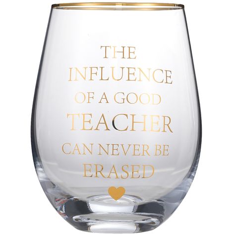 PRICES MAY VARY. Perfect Teacher Gifts:The tumbler print with "The Influence of A Good Teacher Can Never Be Erased".The tumbler is a great idea for Teacher,Coach,Professor. Finest Grade Glassware: Our glass tumbler is made with premium quality, highly durable lead-free glass, with finest attention to details, guaranteed to withstand the test of time. Practical and Ergonomic: These red and white wine glasses feature a large liquid capacity of 15oz, being incredibly versatile. Use them for serving Good Teacher, Gifts For Teacher, Glass Drink, Coaching Teachers, Teachers Day Gifts, White Wine Glasses, Cup Tumbler, Teachers Day, Drinking Cup