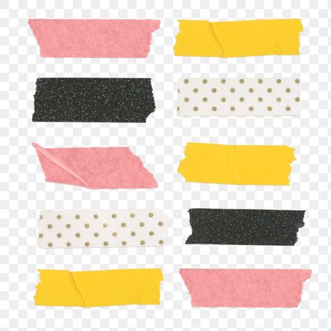 Moodboard Stickers, Washi Tape Png, Instagram Cutout, Tape Png, Yearbook Spreads, Tape Washi, Graphic Design Collection, Torn Paper, Washi Tapes