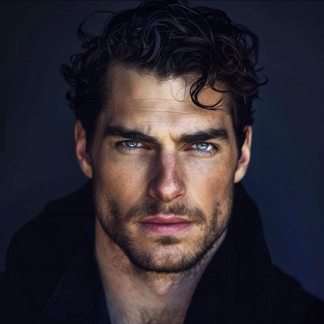 Artemis Entreri, Dark Haired Men, Male Model Face, Blue Eyed Men, Black Hair Blue Eyes, Gentleman Aesthetic, Character Pictures, Character Inspiration Male, Actor John