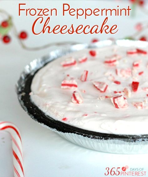 Frozen Peppermint Cheesecake is one of my favorite desserts. It's creamy, crunchy, rich, smooth and perfect for the holiday season! Peppermint Milkshake, Favorite Christmas Desserts, Peppermint Dessert, Peppermint Fudge, Peppermint Cheesecake, Cream Cheese Recipes, Frozen Desserts, Candy Canes, Favorite Desserts