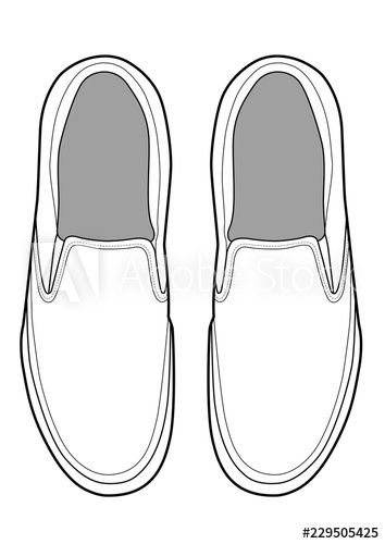 Slip-on shoes Illustrator vector template - Buy this stock vector and explore similar vectors at Adobe Stock Sneakers Sketch, Shoe Template, Illustrator Vector, Art Worksheets, Diy Clothes Design, Shoes Drawing, Sneaker Art, Graphic Design Fonts, Vector Template