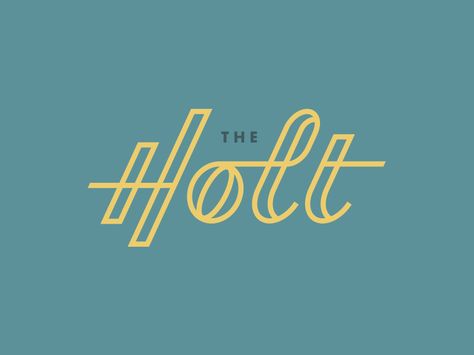 The Holt #1 by Chaz Russo Shop Update Image, 1950s Logos, Eclectic Branding, 1970 Bronco, Submark Design, Font Love, Wellness Branding, Logos Photography, Logos Typography