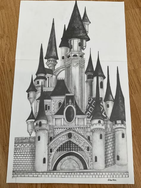 Pencil Art Drawings Architecture, Castle Sketch Pencil, Sketch Book Drawings Easy, Art Sketches Doodles Creative, Detailed Drawings Pencil, Pencil Art Drawings Sketches Creative, Art Sketches Pencil Creative Easy, Castle Drawing Sketches, Cool Pencil Drawings Easy