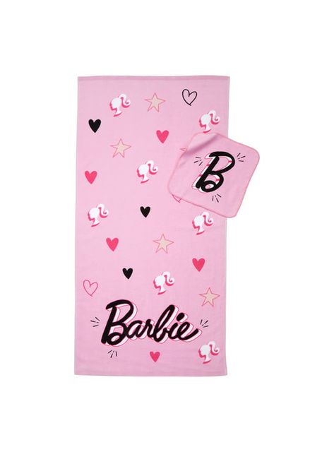 Barbie Bath, Pink Bath Towels, Colored Characters, Fun Towels, Kids Bath Towel, Barbie Kids, Character Artwork, Pink Baths, Large Bath