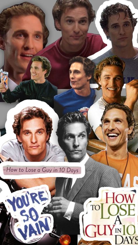 Matthew McConaughey #hot Matthew Mcconaughey Aesthetic, Matthew Mcconaughey 90s, Young Matthew Mcconaughey, Matthew Mcconaughey Shirtless, Matthew Mc, Movie Core, Ghosts Of Girlfriends Past, 90s Boys, Romcom Movies