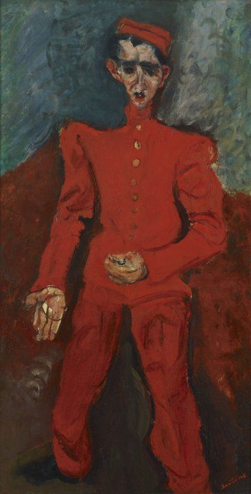 Page Boy at Maxim's | Albright-Knox Courtauld Gallery, Chaim Soutine, Amedeo Modigliani, Hur Man Målar, Haim, Marc Chagall, National Gallery Of Art, Oil Painting Reproductions, Painting Reproductions