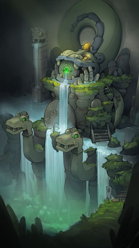 2d Game Environment Concept Art, Asset Concept Art, Aztec Environment, Isometric Island, Alien Environment, Fantasy Dungeon, Environment References, Props Concept, Different Ideas