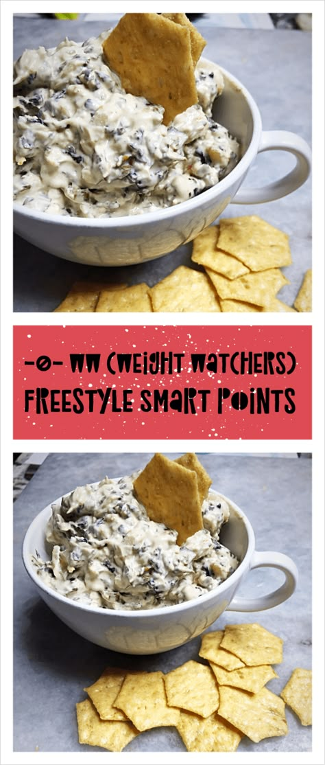 Weight Watcher Friendly Snacks, Ww Spinach Dip, Weight Watchers Veggie Dip, Weight Watchers Dip Recipes, Vegetarian Weight Watchers Recipes, Ww Dips, Barmbrack Recipe, Skillet Dip, Ww Appetizers