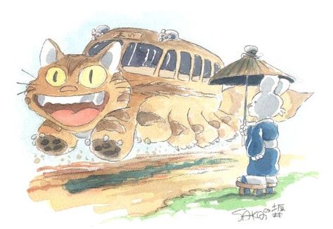 Stan Sakai: Catbus and Usagi Yojimbo Miyazaki Art, Personajes Studio Ghibli, Usagi Yojimbo, Ghibli Artwork, Studio Ghibli Movies, Studio Ghibli Art, Ghibli Movies, Ghibli Art, My Neighbor Totoro