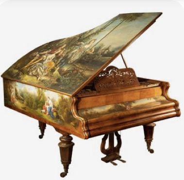 Baby Grand Piano, Piano For Sale, Baby Grand Pianos, Grand Piano, 18th Century, 19th Century, Piano, Hand Painted, Paint