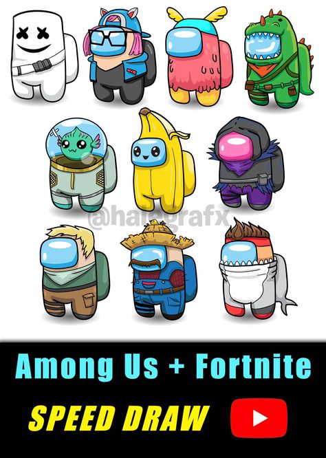 Fortnite Drawing Ideas, Fortnite Characters Drawing, Amongus Drawing, Drawing Ideas For Boys, Fortnite Characters Skins, Drawing Among Us, Among Us Drawing, Fortnite Drawings, Among Us Art