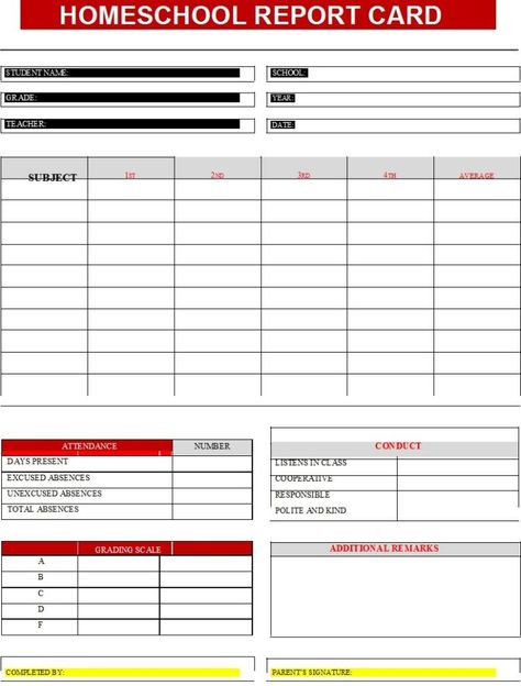 Best 7 Homeschool Report Card Templates - Free Report Templates Homeschool Templates, Homeschool Report Card, Homeschool Schedule Template, School Results, School Report Card, Progress Report Template, Student Info, Celebrating Success, Report Card Template