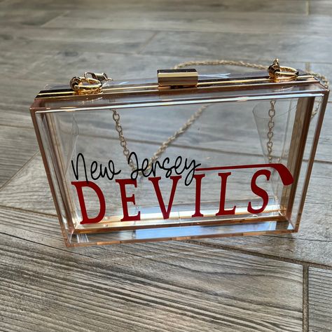 Devils Hockey, Nj Devils, Clear Purses, New Jersey Devils, Hockey Fans, Gameday Outfit, Nhl Hockey, Die Hard, Favorite Team