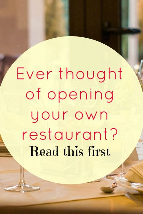 Have you ever wanted to open a restaurant? Important things to consider first Own A Restaurant, Small Restaurant Ideas Simple, Small Restaurants Ideas, Restaurants Ideas Creative, How To Start Your Own Restaurant, Restaurant Tips And Tricks, Southern Restaurant Decor, How To Start A Restaurant, Take Out Restaurant Design