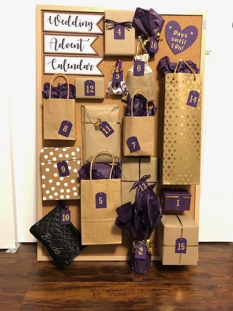 Wedding Advent Calendar Gifts - HubPages Birthday Countdown Gifts For Him, Countdown Birthday Gifts Ideas, Birthday Gift Countdown Ideas, Birthday Countdown Ideas For Him, Birthday Countdown Gift Ideas, Birthday Gift Countdown, Birthday Countdown Gifts, Present Countdown, Wedding Countdown Gifts