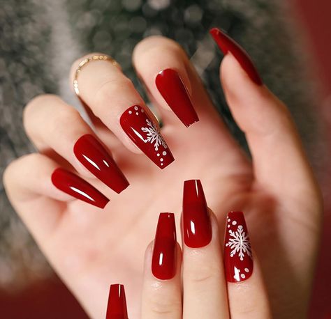 Nagellack Trends, Nagel Tips, Red Nail Designs, Red Nail, Nail Swag, Nail Forms, Festival Nails, Xmas Nails, Christmas Nail Designs