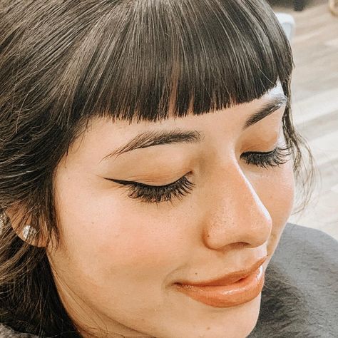 Drink your whiskey, wing your eyeliner, and don’t take shit from idiots 🥃🖤 #bangbang #haircuts #bangs #wingedeye #beamanechick… Winged Eye, Whiskey, Bangs, Eyeliner, Hair Cuts, Drinks, Hair, Instagram