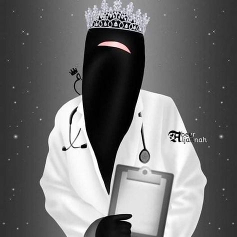 Niqab Doctor, Hijabi Doctor Outfit, Hijabi Doctor, Niqab Cartoon, Easy Sketches For Beginners, Medical Pictures, Doctor Outfit, Future Doctor, Muslim Women Fashion