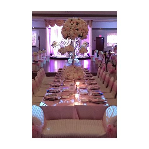 Quinceañera/Birthday Ideas Inspiration ❤ liked on Polyvore Sweet 16 Birthday Dinner, Birthday Dinner Ideas, Sweet 16 Themes, Debut Ideas, Quinceanera Planning, Quince Decorations, Sweet 16 Decorations, Quinceanera Decorations, Quinceanera Themes