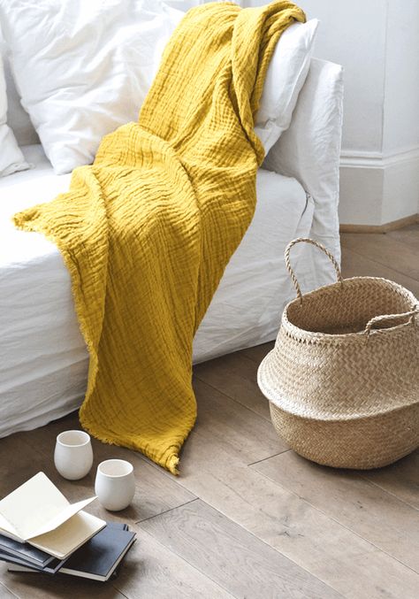 BODIE and FOU SS13 via www.ruerodier.blogspot.com Element Chart, Feng Shui Colours, Yellow Throw Blanket, Feng Shui Bedroom, Yellow Cottage, Natural Baskets, Feng Shui Tips, Bedroom Paint, Cubicle