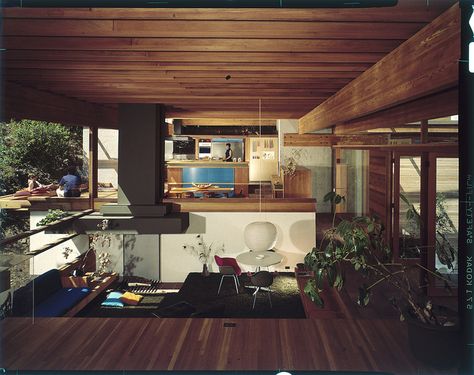 Ray Kappe Kappe Residence, Kappe House, Ray Kappe, Julius Shulman, Residence Interior, California Architecture, California Modern, Mid Century Living, Green Architecture